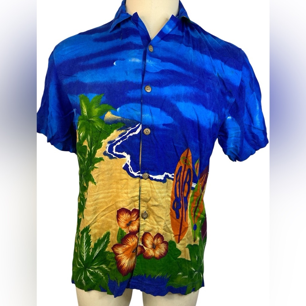 Thumbs Up for Him Sportswear Short Sleeve Button Up Shirt Men’s Medium